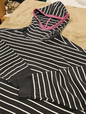 We The Free Radical Striped Waffle Knit Thermal Hoodie
